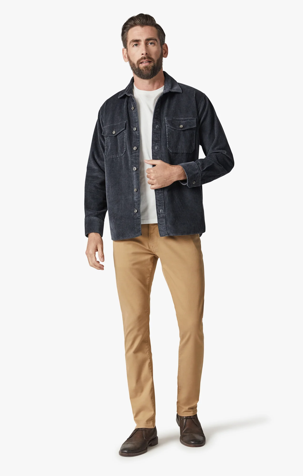 Courage Straight Leg Pants In British Khaki Comfort