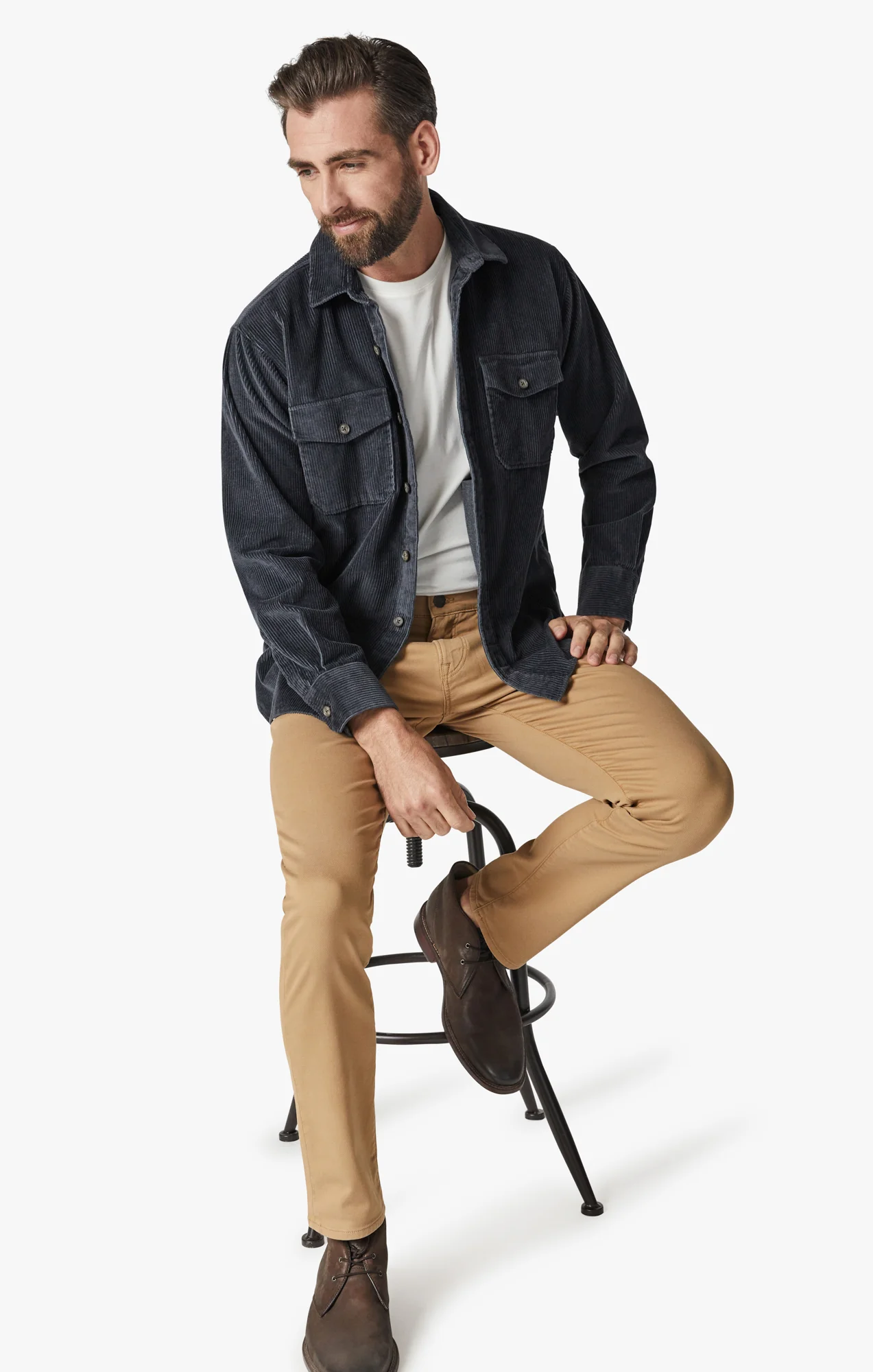 Courage Straight Leg Pants In British Khaki Comfort - Image 3