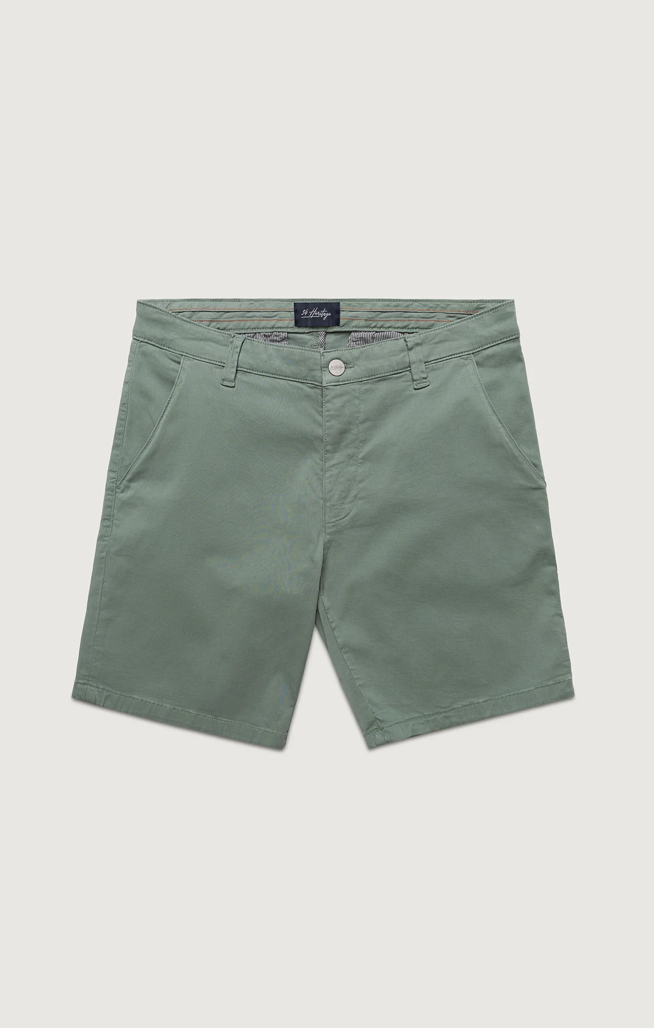 Arizona Slim Shorts In Iceberg Green Twill - Image 7