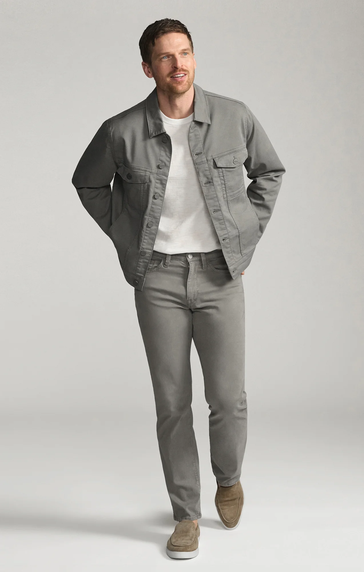 Bologna Jacket in Steel Coolmax - Image 3
