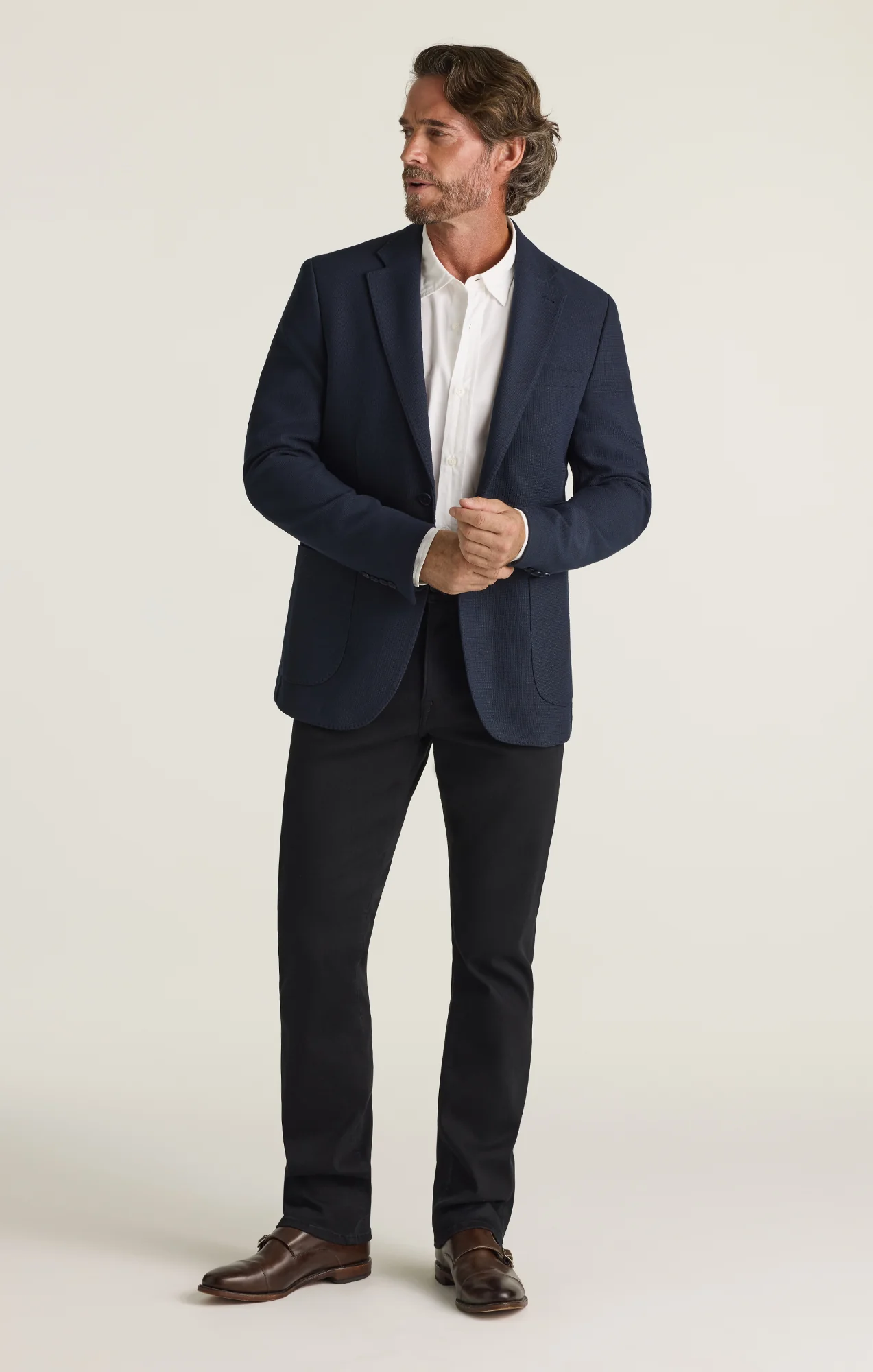 Camino Relaxed Straight Jeans in Black Urban