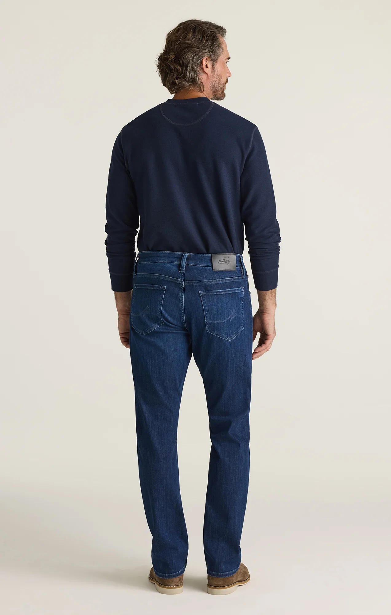 Camino Relaxed Straight Jeans in Dark Brushed Urban - Image 3