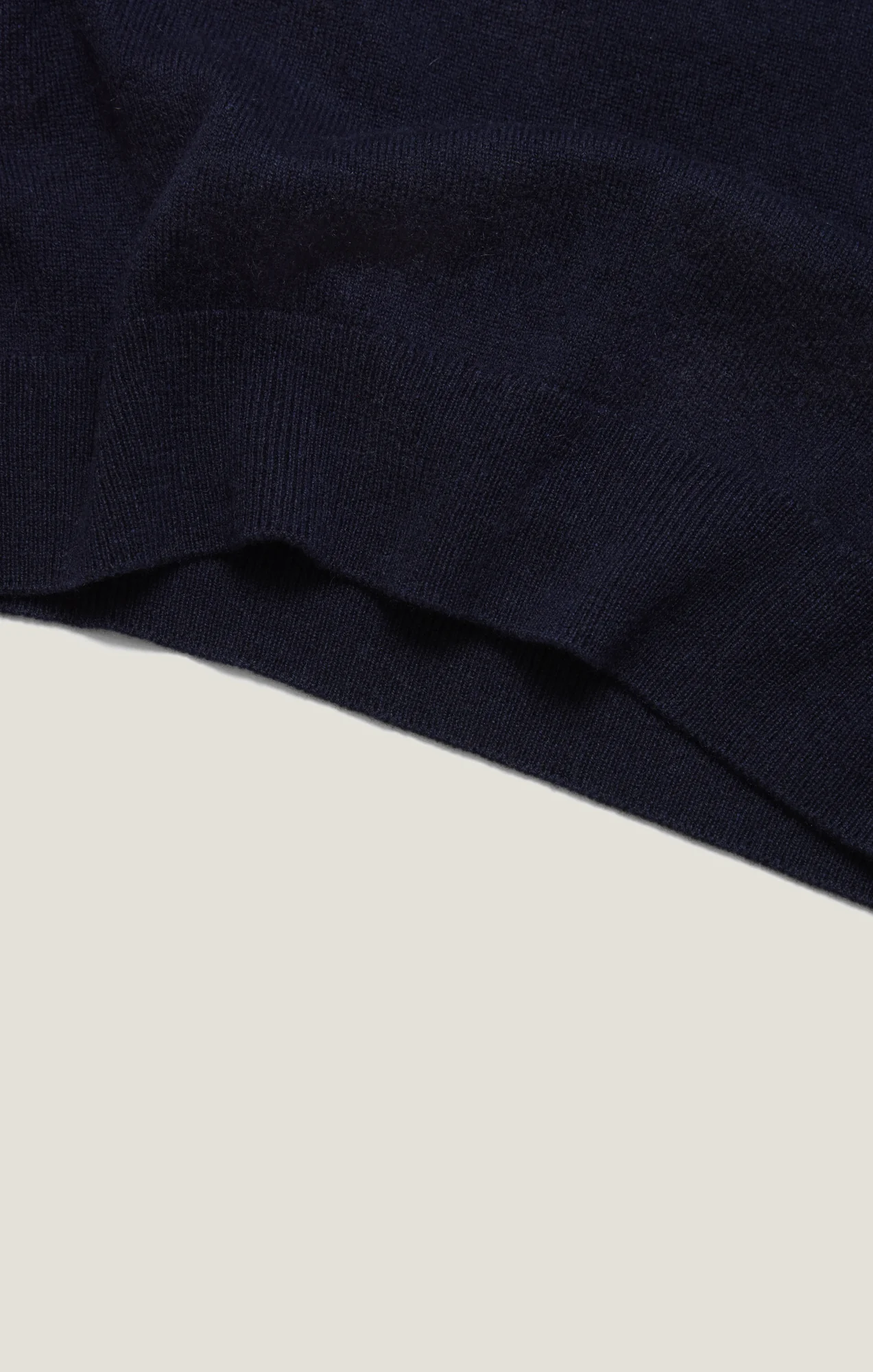 Cashmere Quarter Zip Sweater In Dark Navy - Image 14