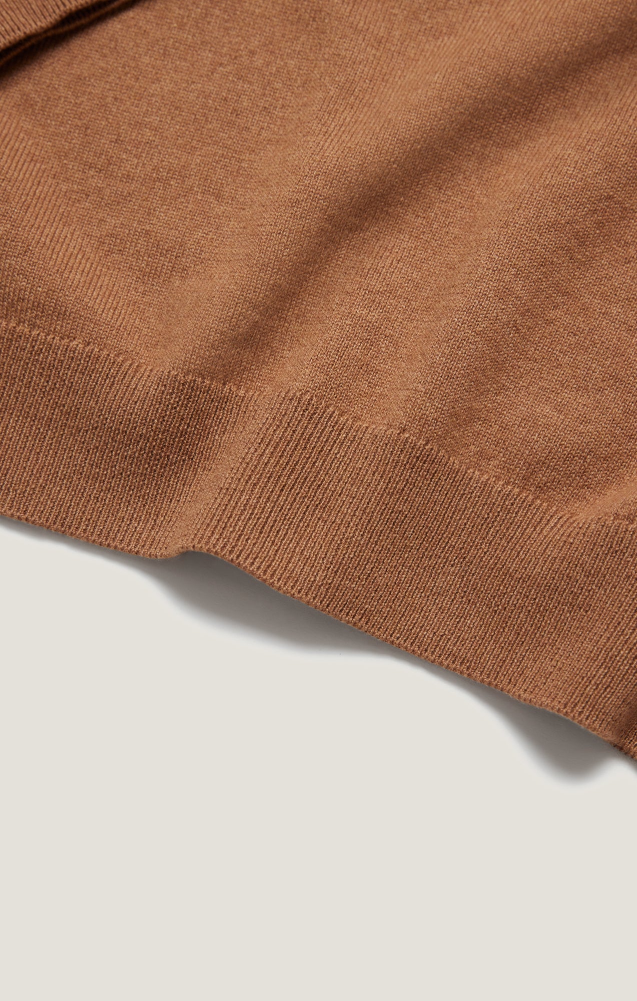 Cashmere Crew Neck Sweater In Tobacco - Image 10