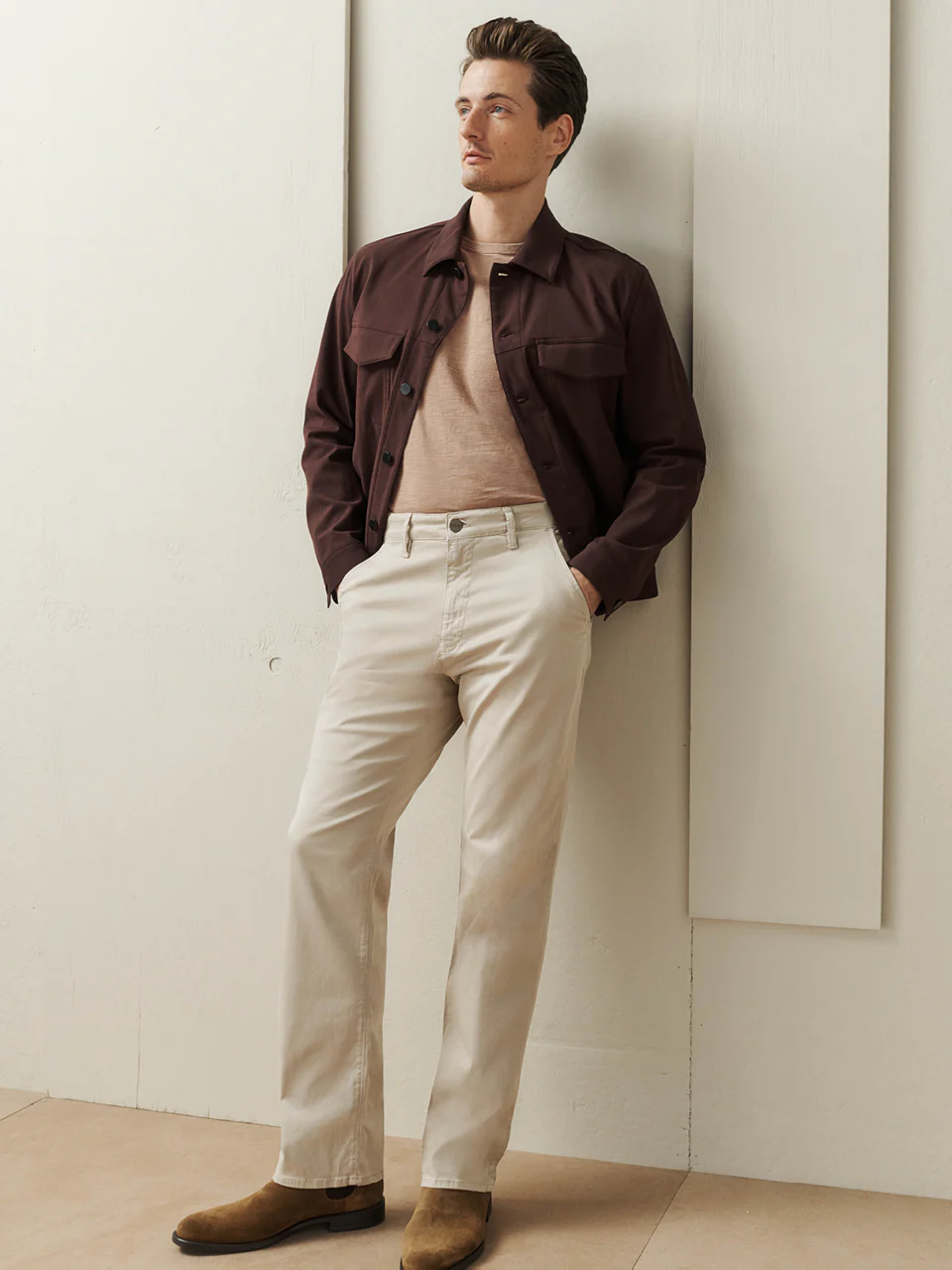 Charisma Relaxed Straight Chino Pants In Dawn Twill - Image 7