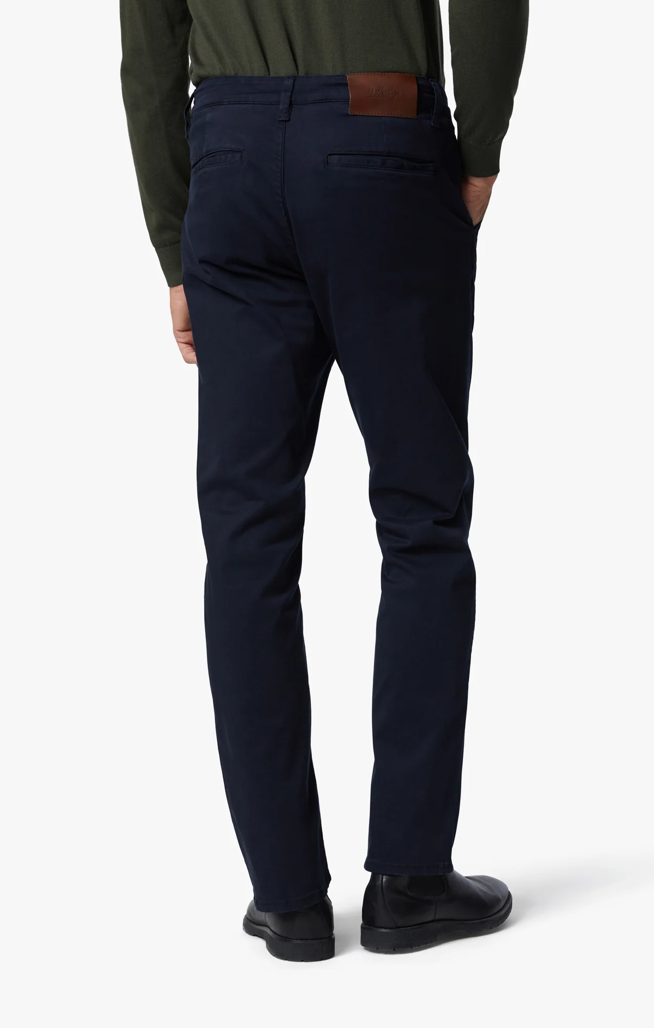 Charisma Relaxed Straight Chino In Navy Twill - Image 4