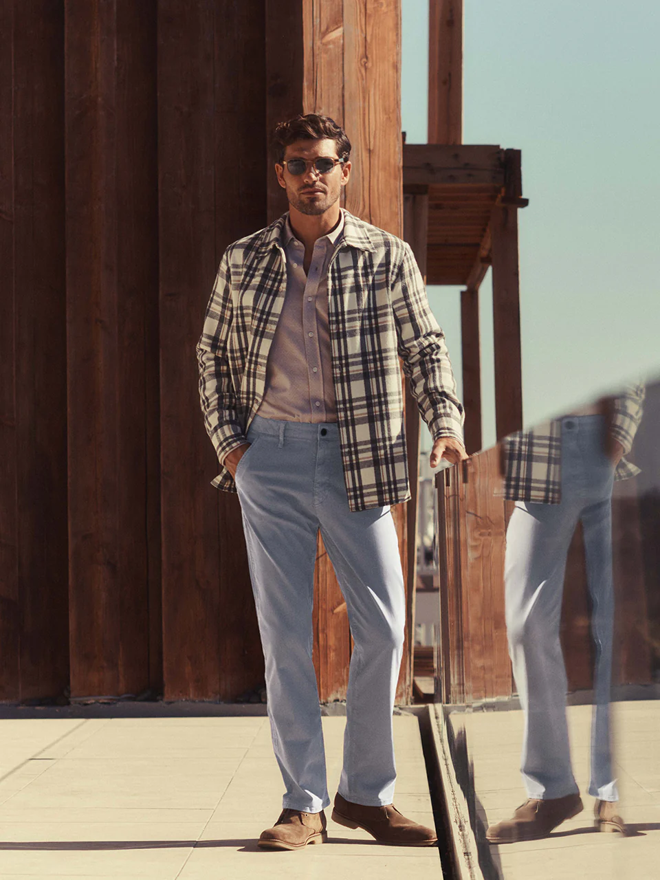 Charisma Relaxed Straight Chino Pants In Shark Twill - Image 9