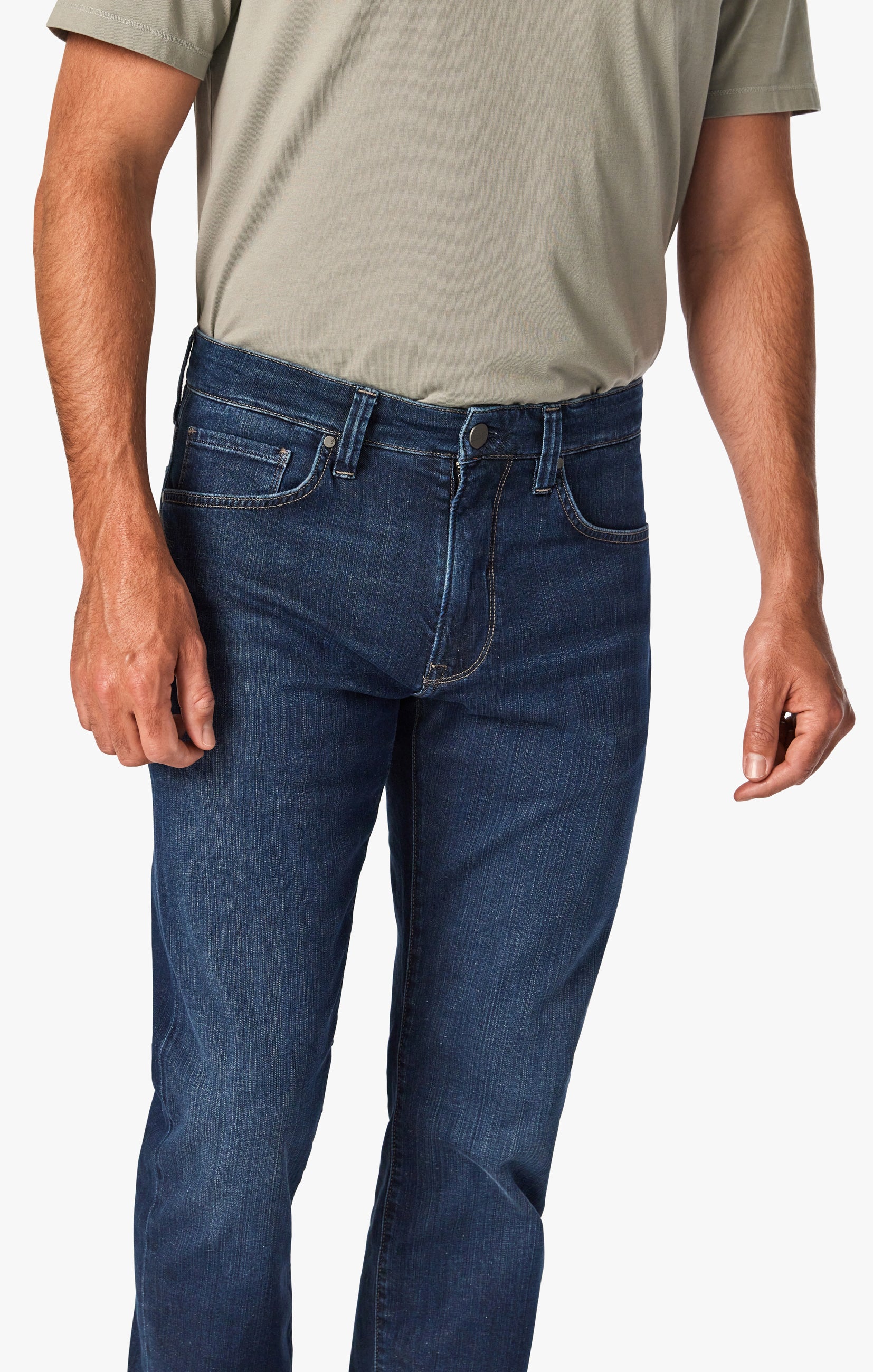 Charisma Relaxed Straight Jeans In Dark Brushed Soft Denim - Image 4