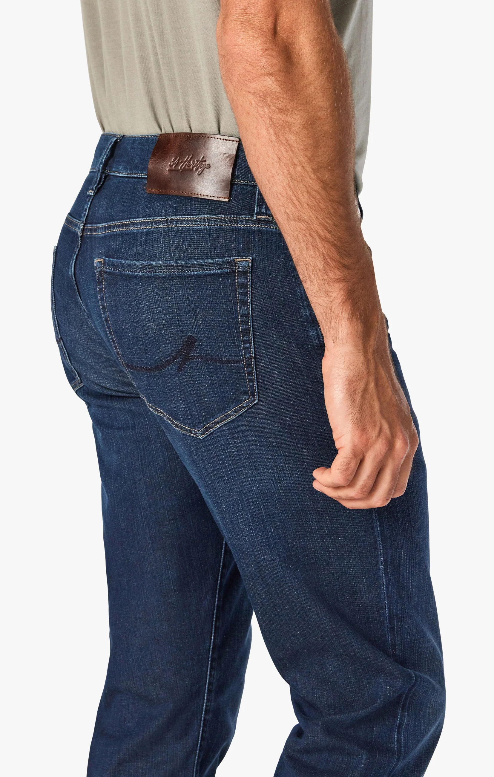 Charisma Relaxed Straight Jeans In Dark Brushed Soft Denim - Image 6