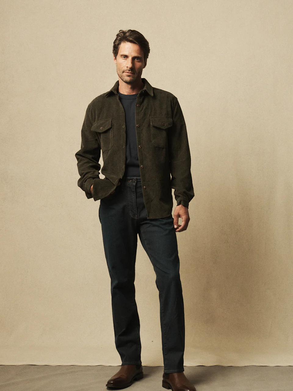 Charisma Relaxed Straight Jeans In Dark Cashmere - Image 8