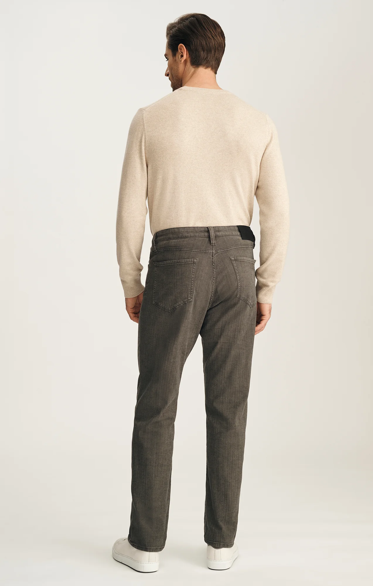 Charisma Dark Olive Herringbone - Image 3