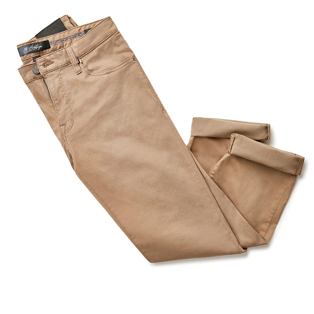Charisma Relaxed Straight Pants In Khaki Twill - Image 7
