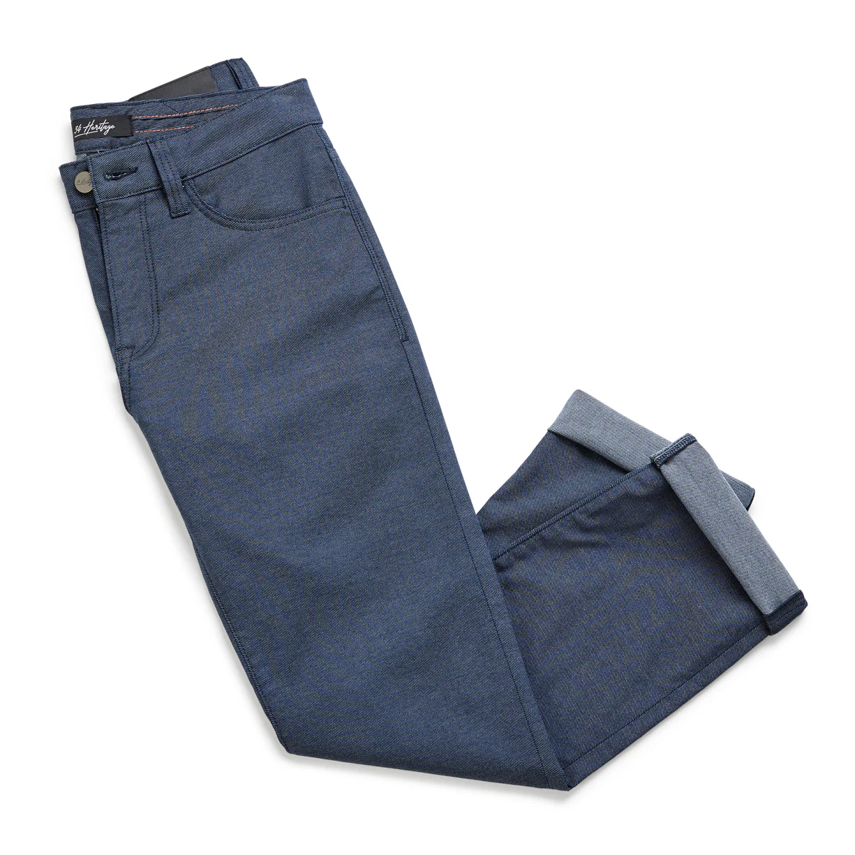 Charisma Relaxed Straight Pants In Navy Coolmax - Image 7