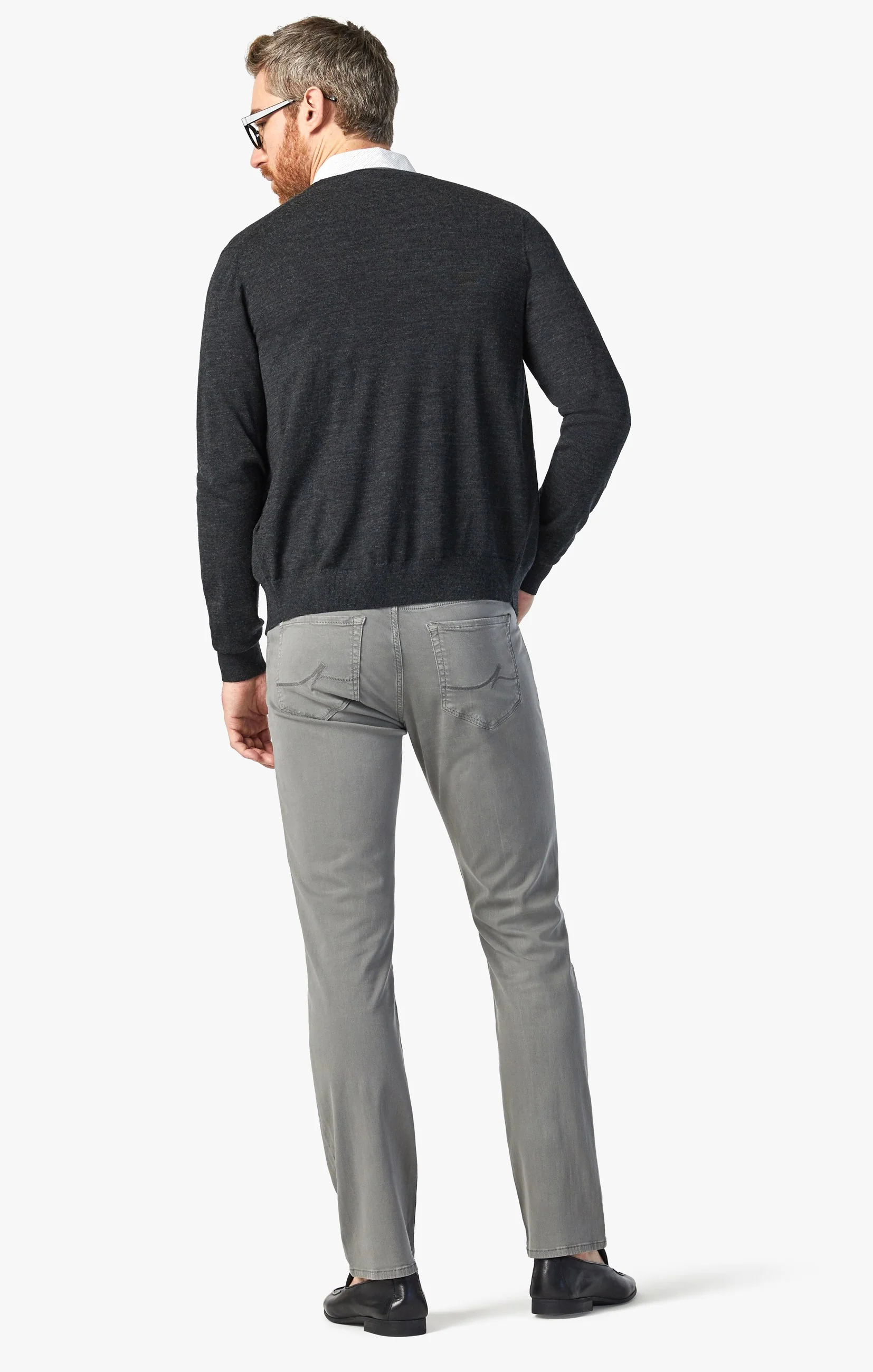 Charisma Relaxed Straight Pants In Pewter Twill - Image 3