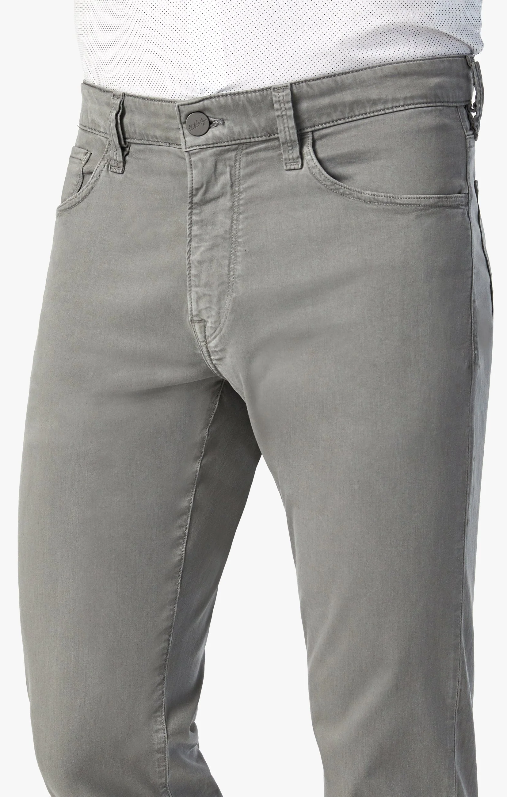 Charisma Relaxed Straight Pants In Pewter Twill - Image 5