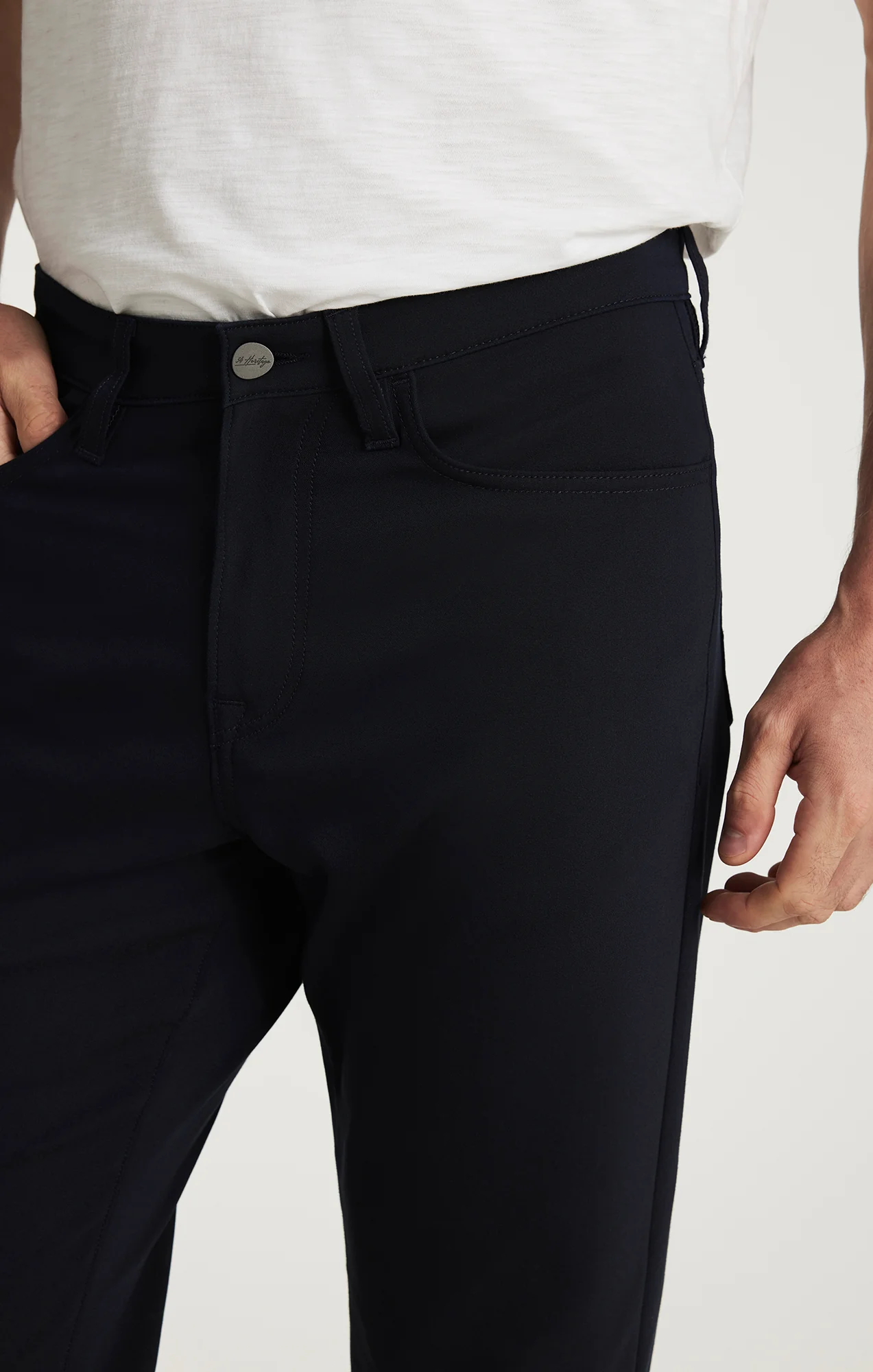 Charisma Relaxed Commuter Pants in Dark Navy - Image 7