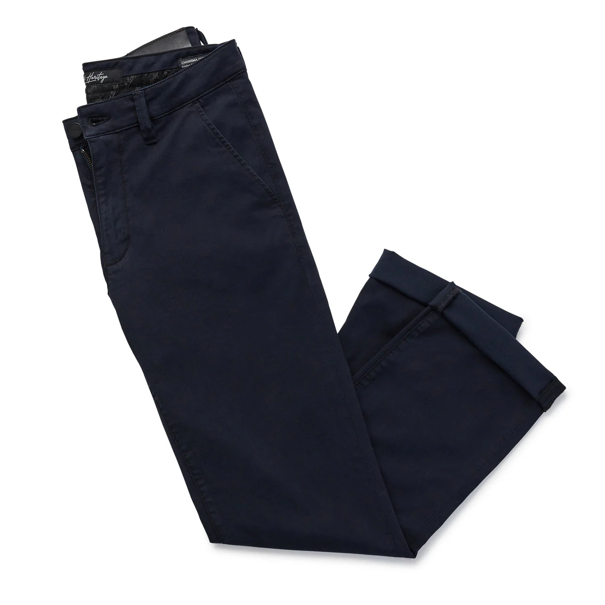 Charisma Relaxed Straight Pants in Navy Twill - Image 4