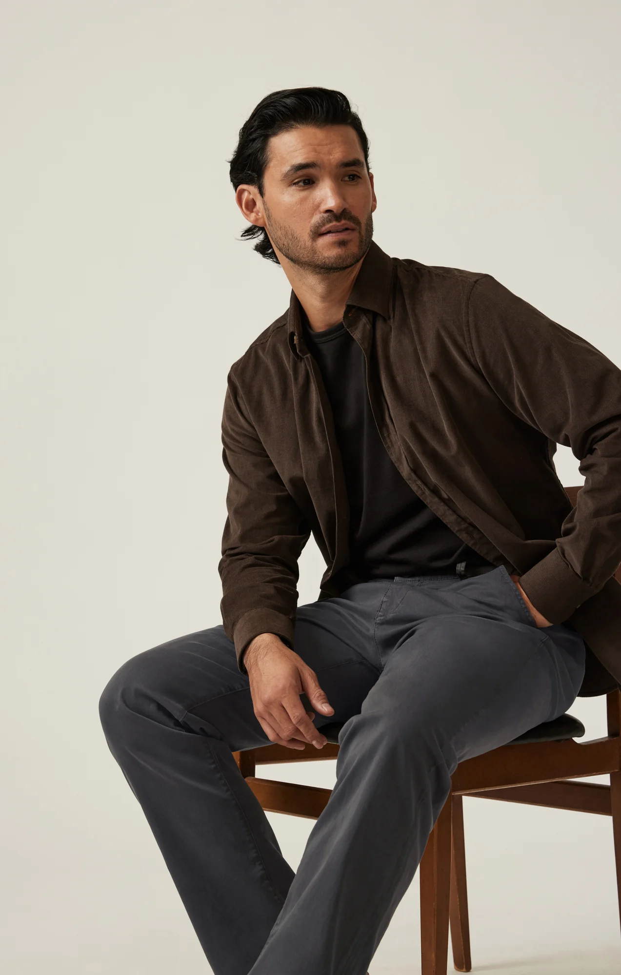Charisma Relaxed Straight Chino in Ash Twill - Image 6