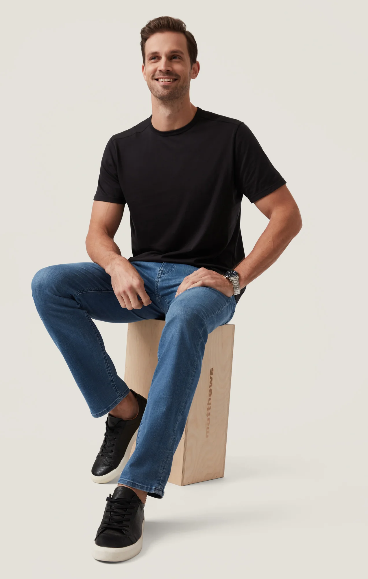 Charisma Relaxed Straight Jeans in Dark Blue Kona - Image 6