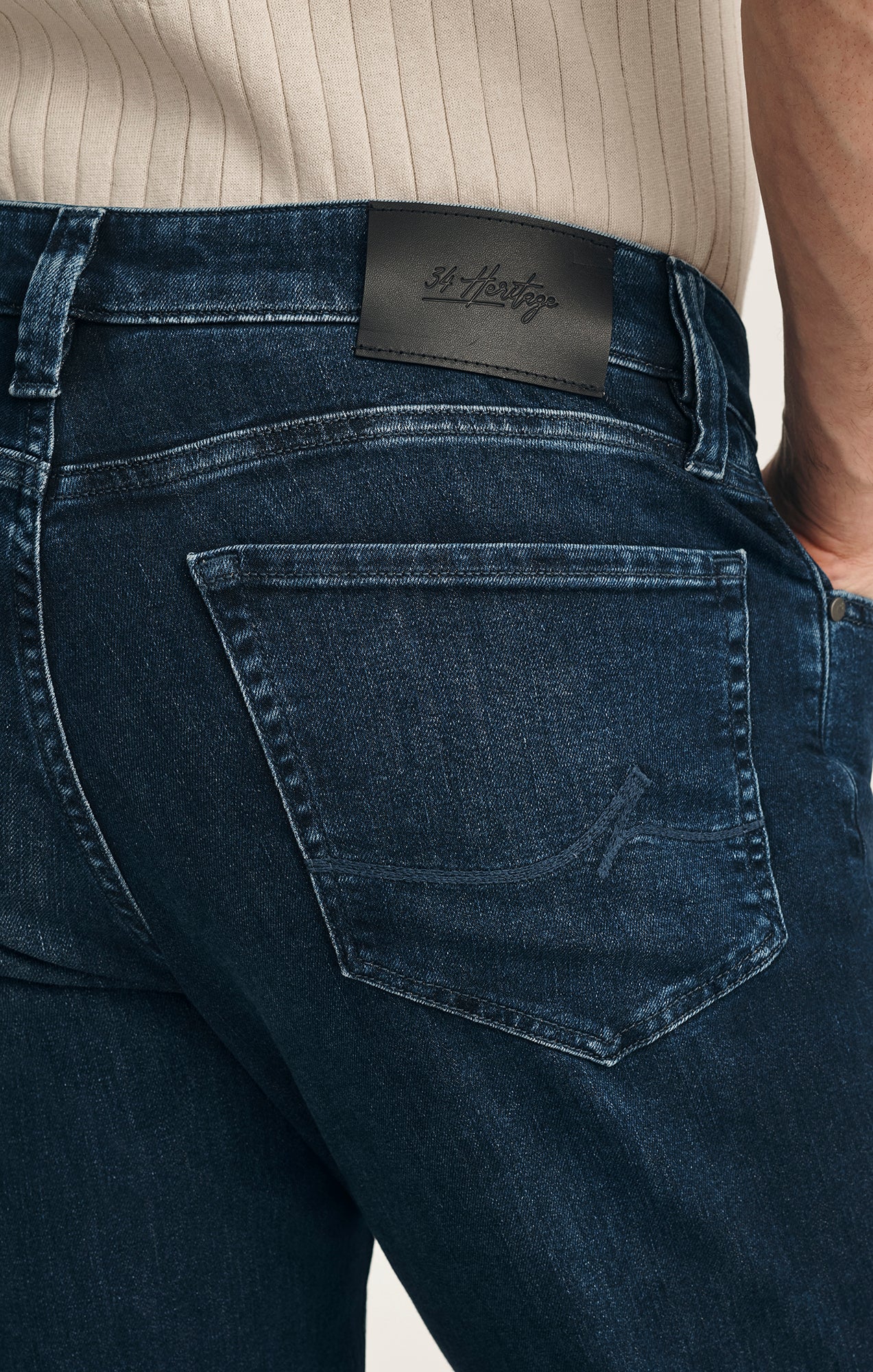 Charisma Relaxed Straight Jeans In Deep Brushed Aerodenim - Image 4