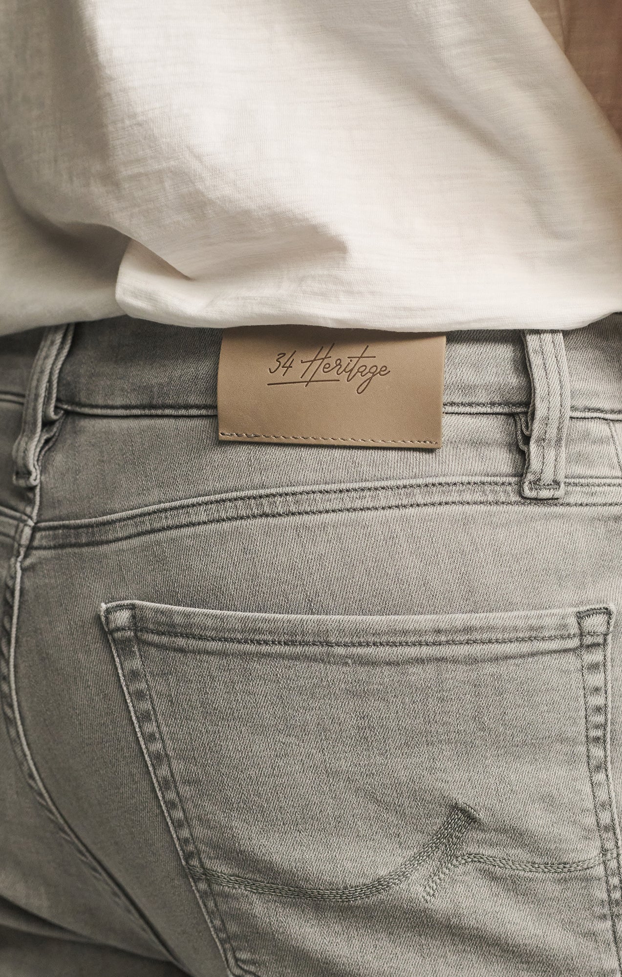 Charisma Relaxed Straight Jeans in Grey Organic Ultra - Image 3