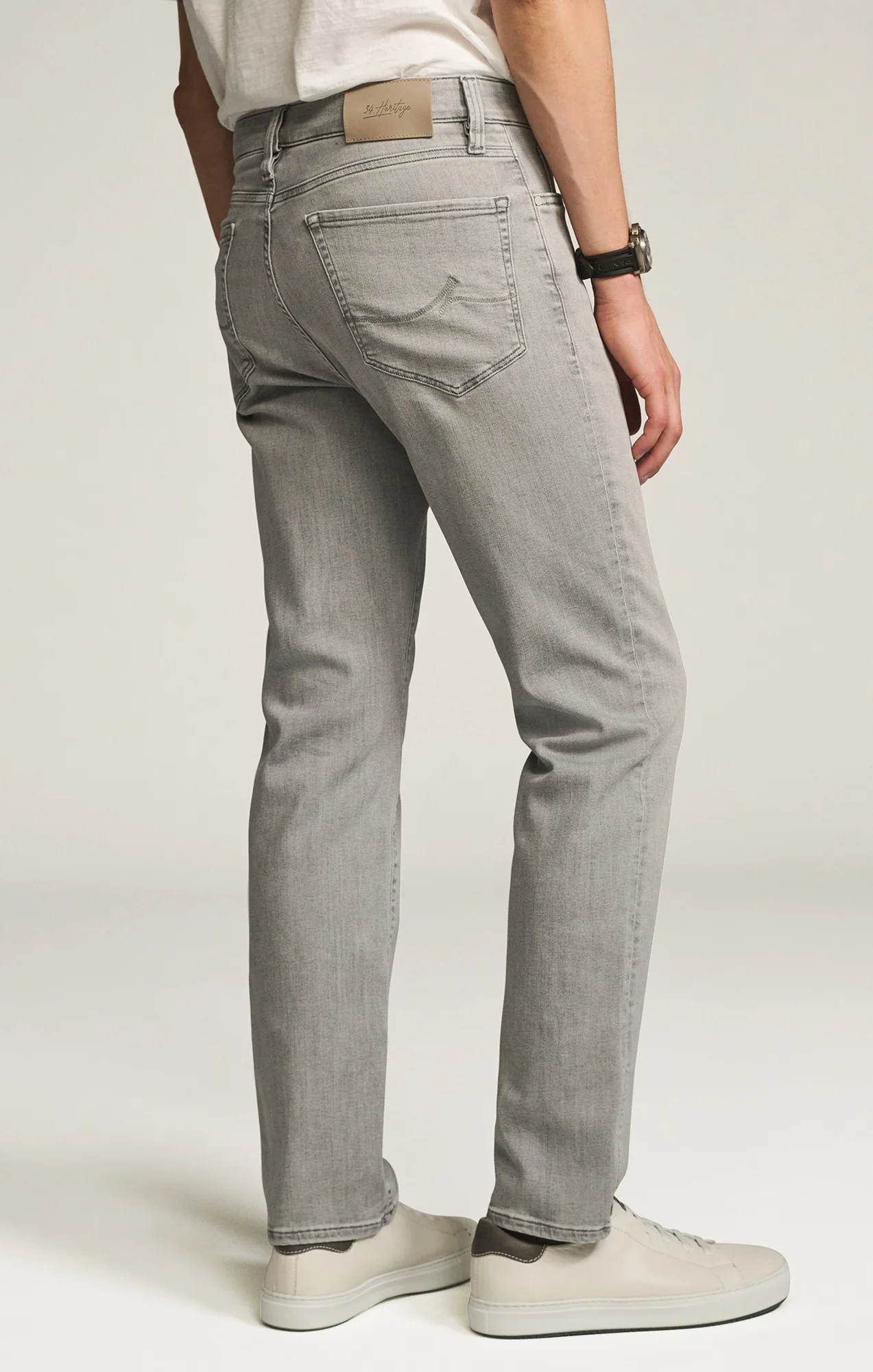Charisma Relaxed Straight Jeans in Grey Organic Ultra - Image 5