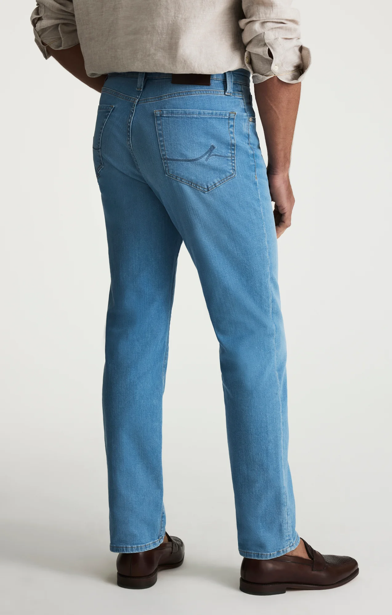 Charisma Relaxed Straight Jeans In Light Brushed Soft - Image 3