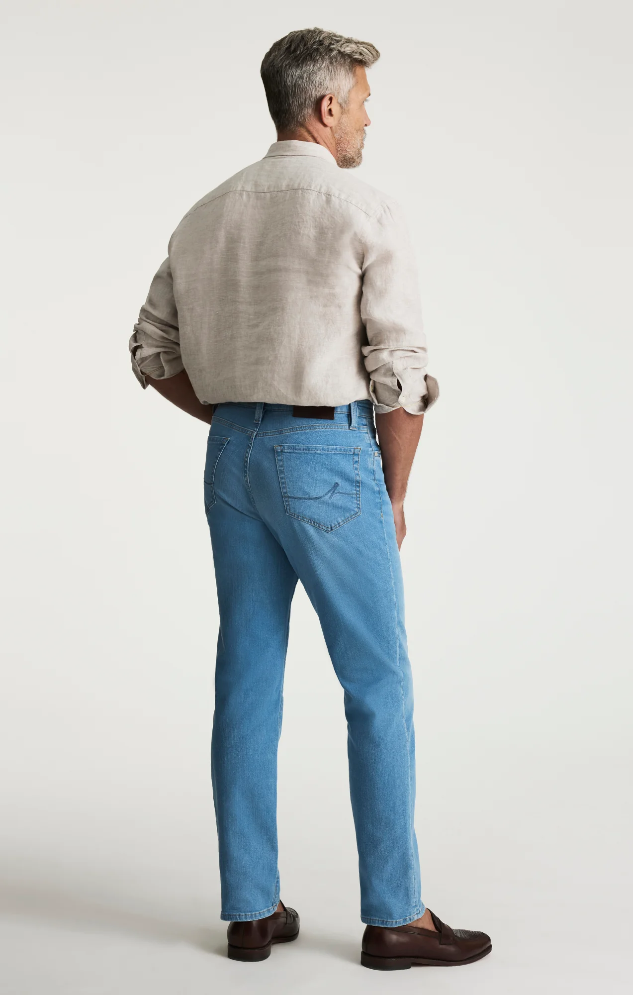 Charisma Relaxed Straight Jeans In Light Brushed Soft - Image 4