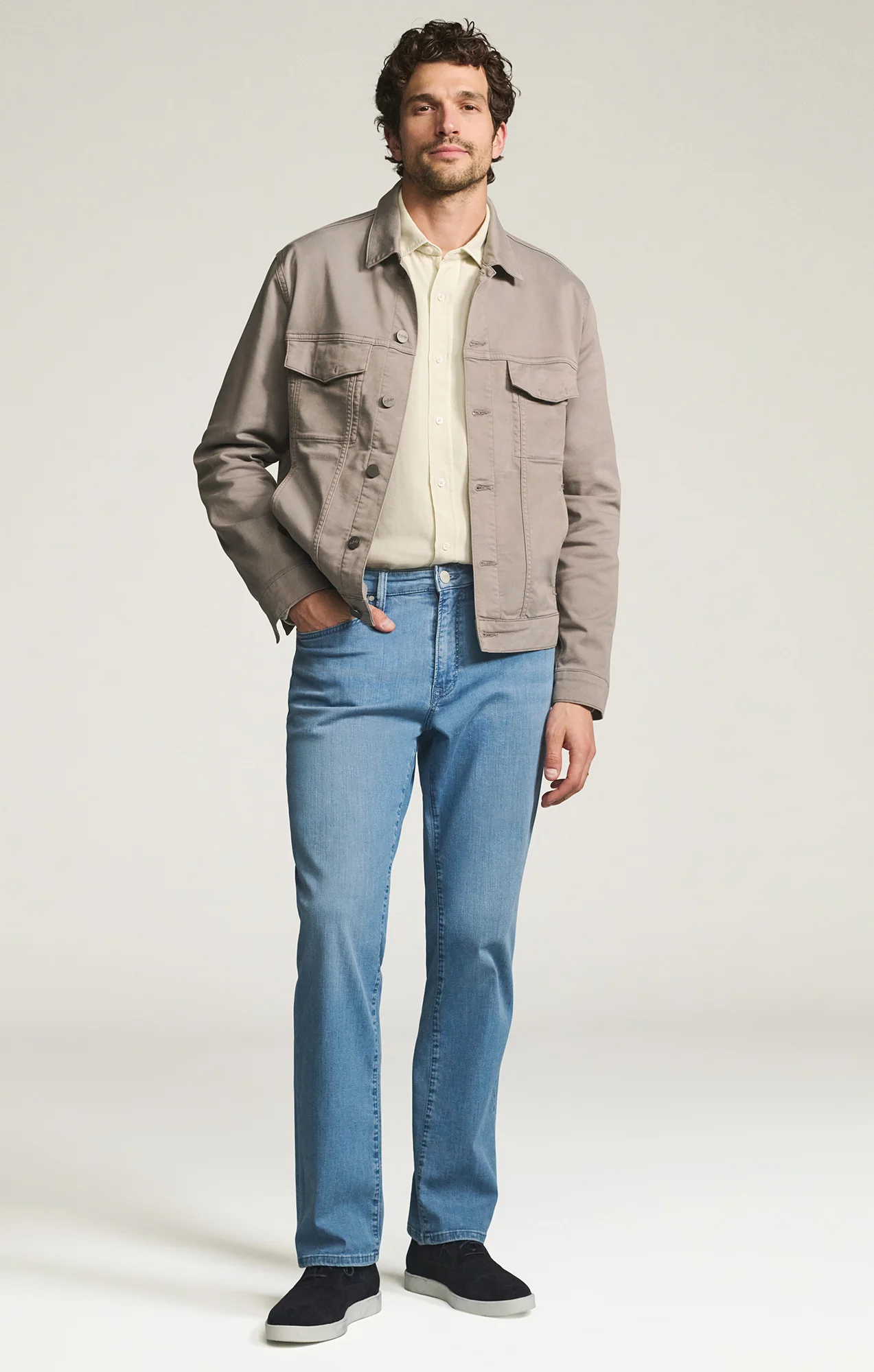Charisma Relaxed Straight Jeans in Mid Blue Kona - Image 3