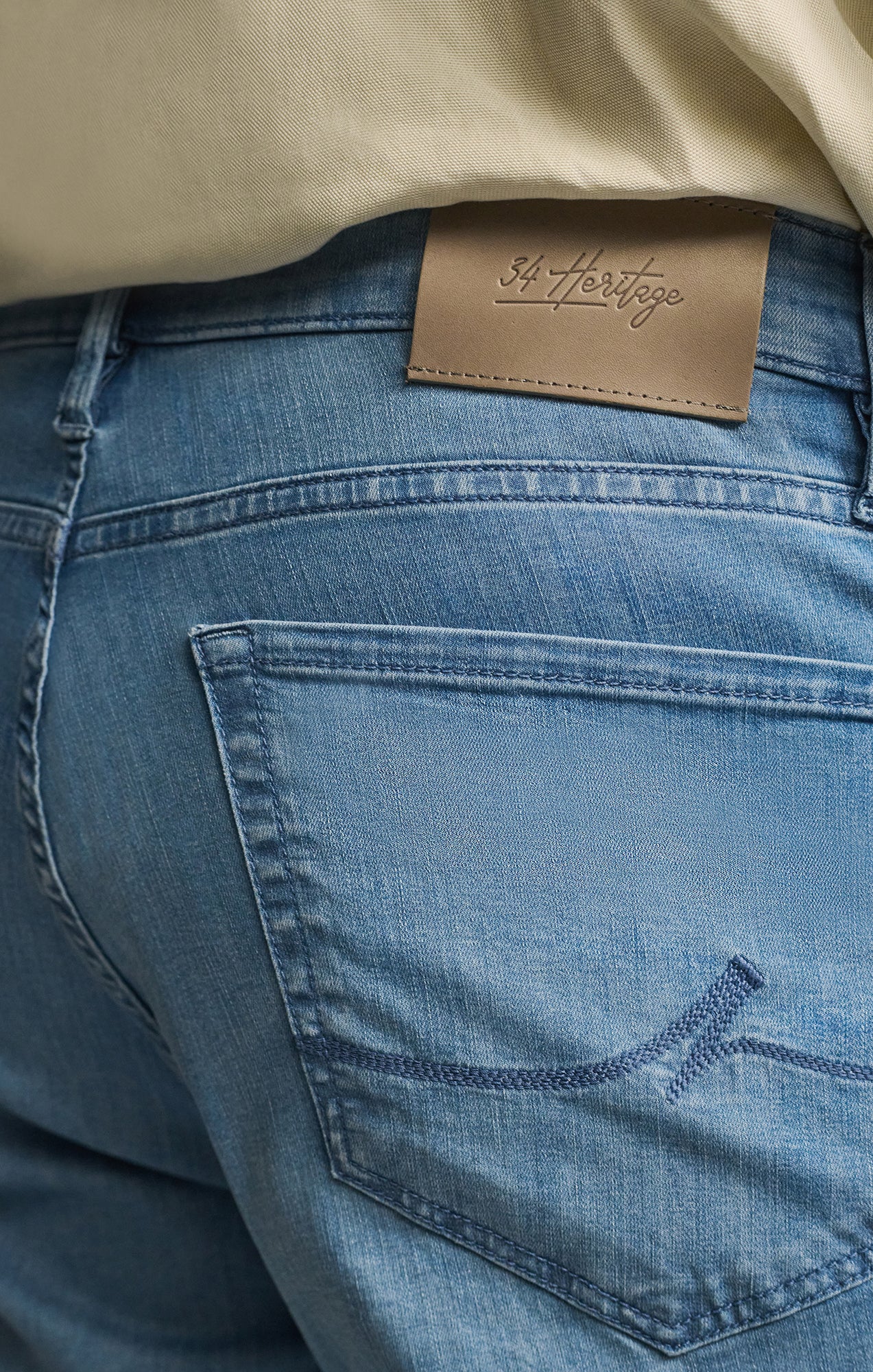 Charisma Relaxed Straight Jeans in Mid Blue Kona - Image 7