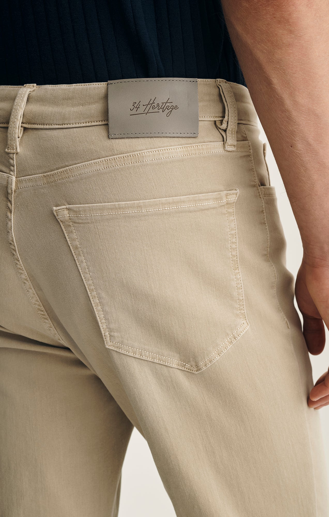 Charisma Relaxed Straight Leg Pants In Sand Colored Urban - Image 3