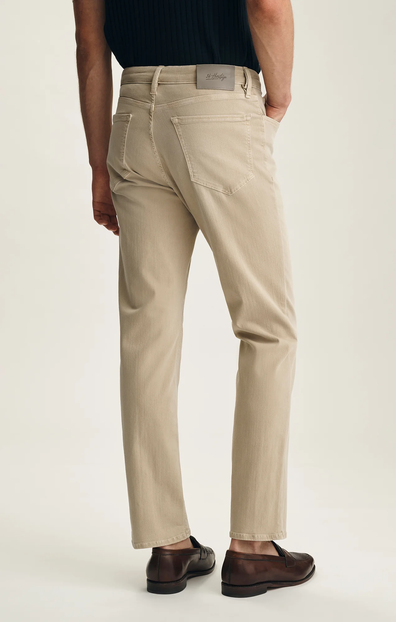 Charisma Relaxed Straight Leg Pants In Sand Colored Urban - Image 5