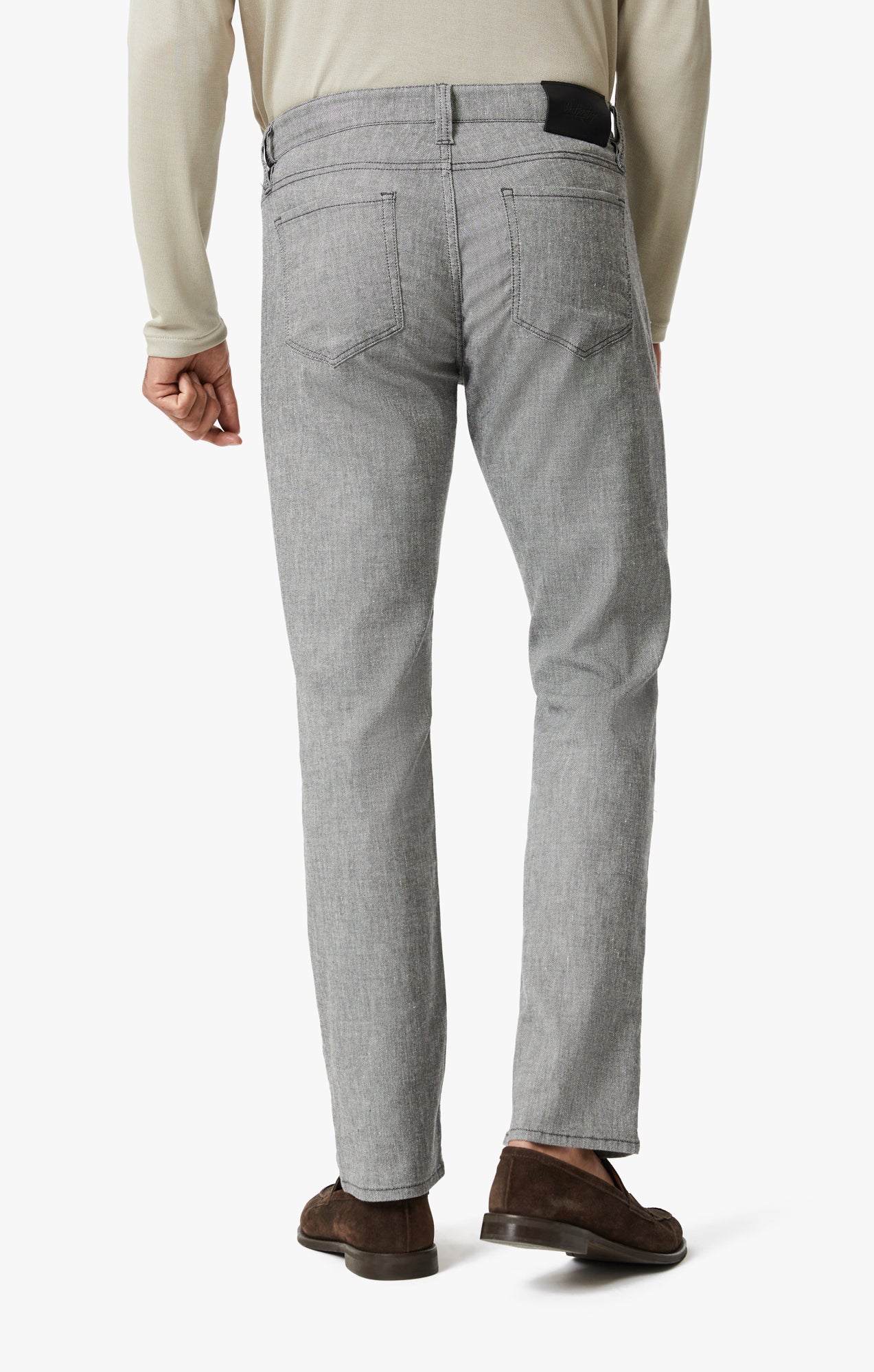 Charisma Relaxed Straight Leg Pants In Anthracite Hemp - Image 4