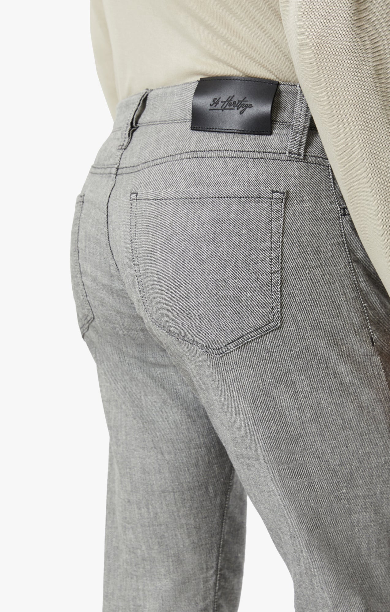 Charisma Relaxed Straight Leg Pants In Anthracite Hemp - Image 5