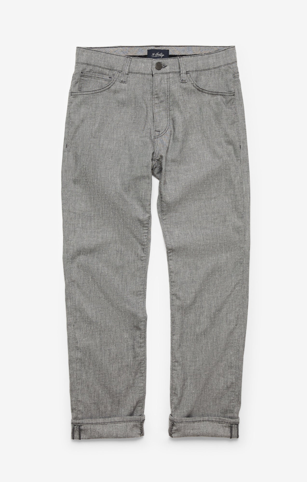 Charisma Relaxed Straight Leg Pants In Anthracite Hemp - Image 9