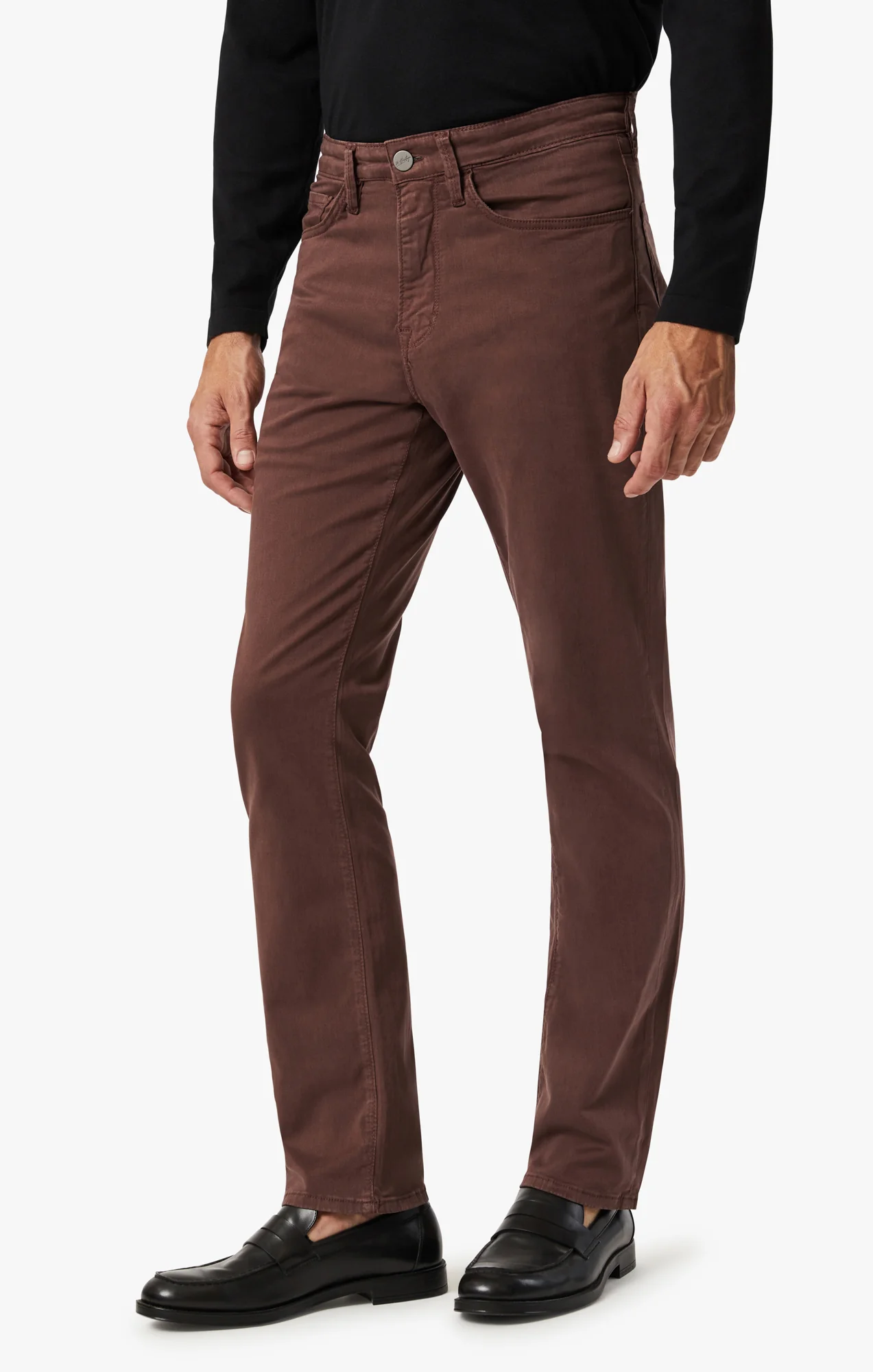 Charisma Relaxed Straight Leg Pants In Mahogany Twill - Image 4