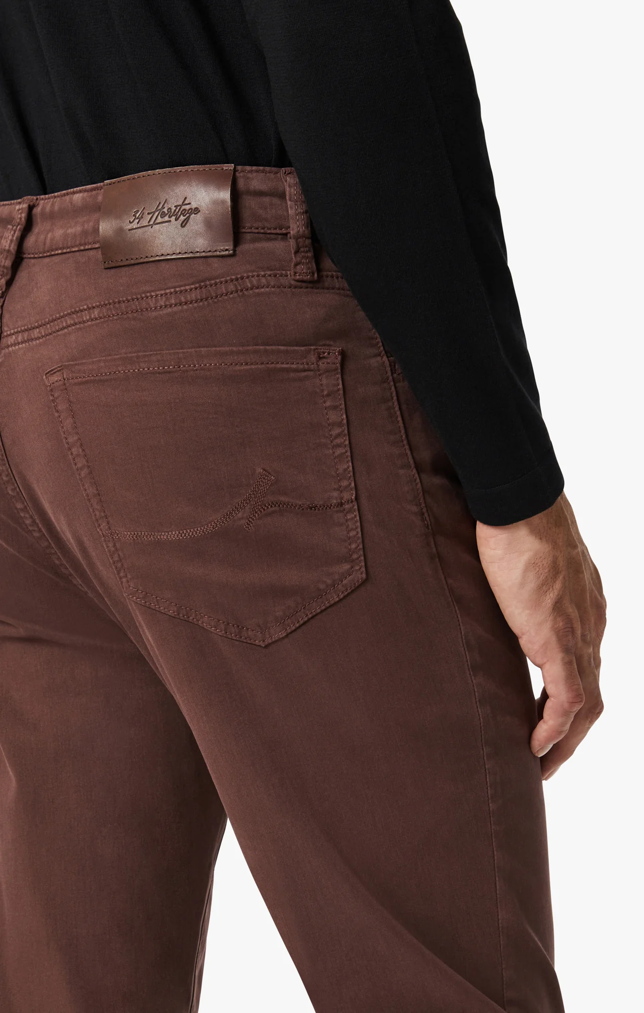 Charisma Relaxed Straight Leg Pants In Mahogany Twill - Image 6