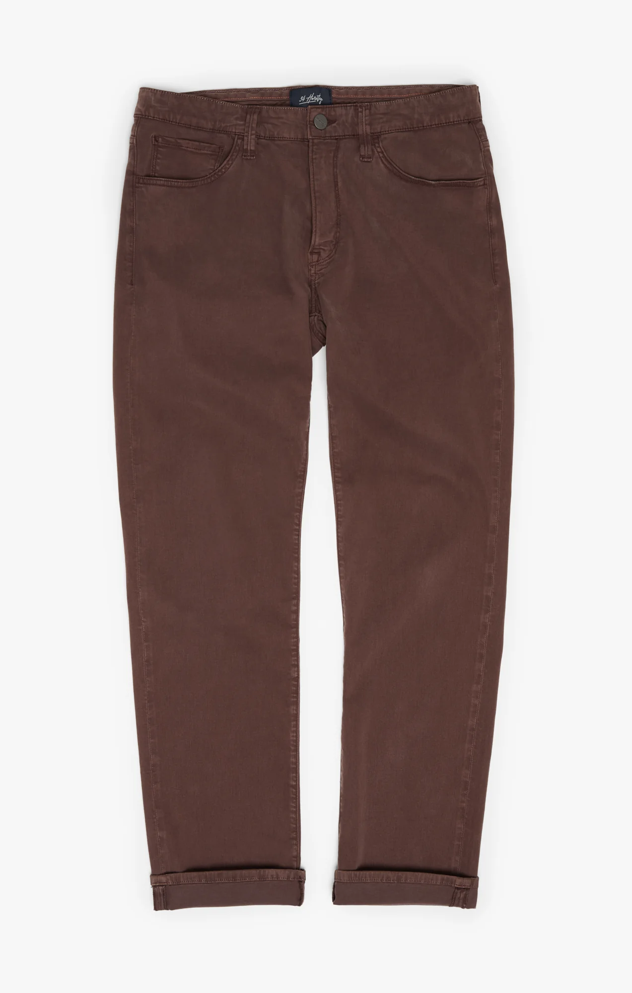 Charisma Relaxed Straight Leg Pants In Mahogany Twill - Image 7