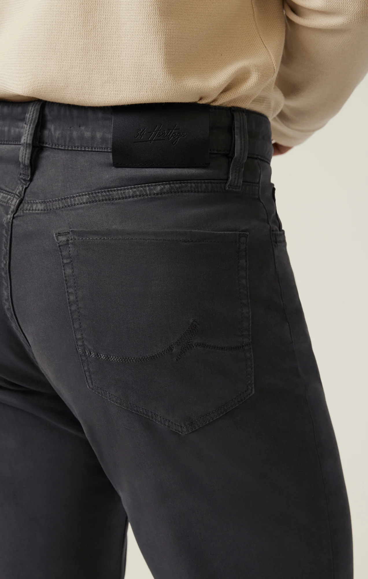 Charisma Relaxed Straight Pants in Ash Twill - Image 4