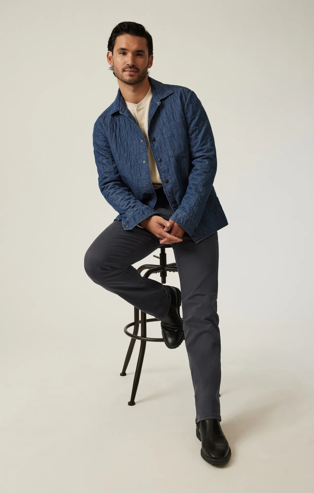 Charisma Relaxed Straight Pants in Ash Twill - Image 6