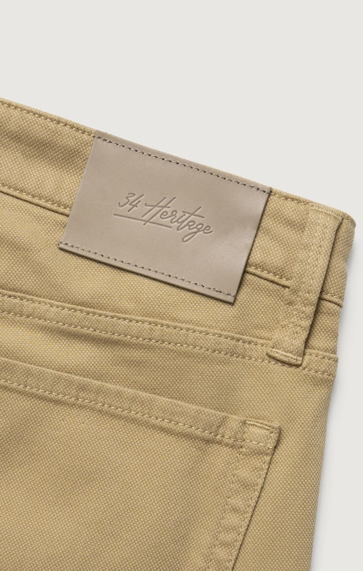 Charisma Relaxed Straight Pants in Beige Honeycomb - Image 6