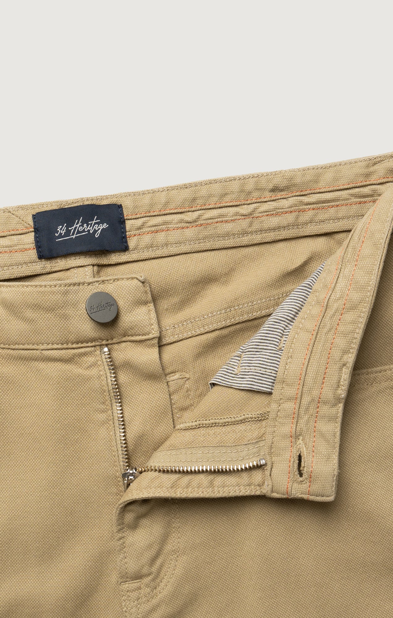 Charisma Relaxed Straight Pants in Beige Honeycomb - Image 8