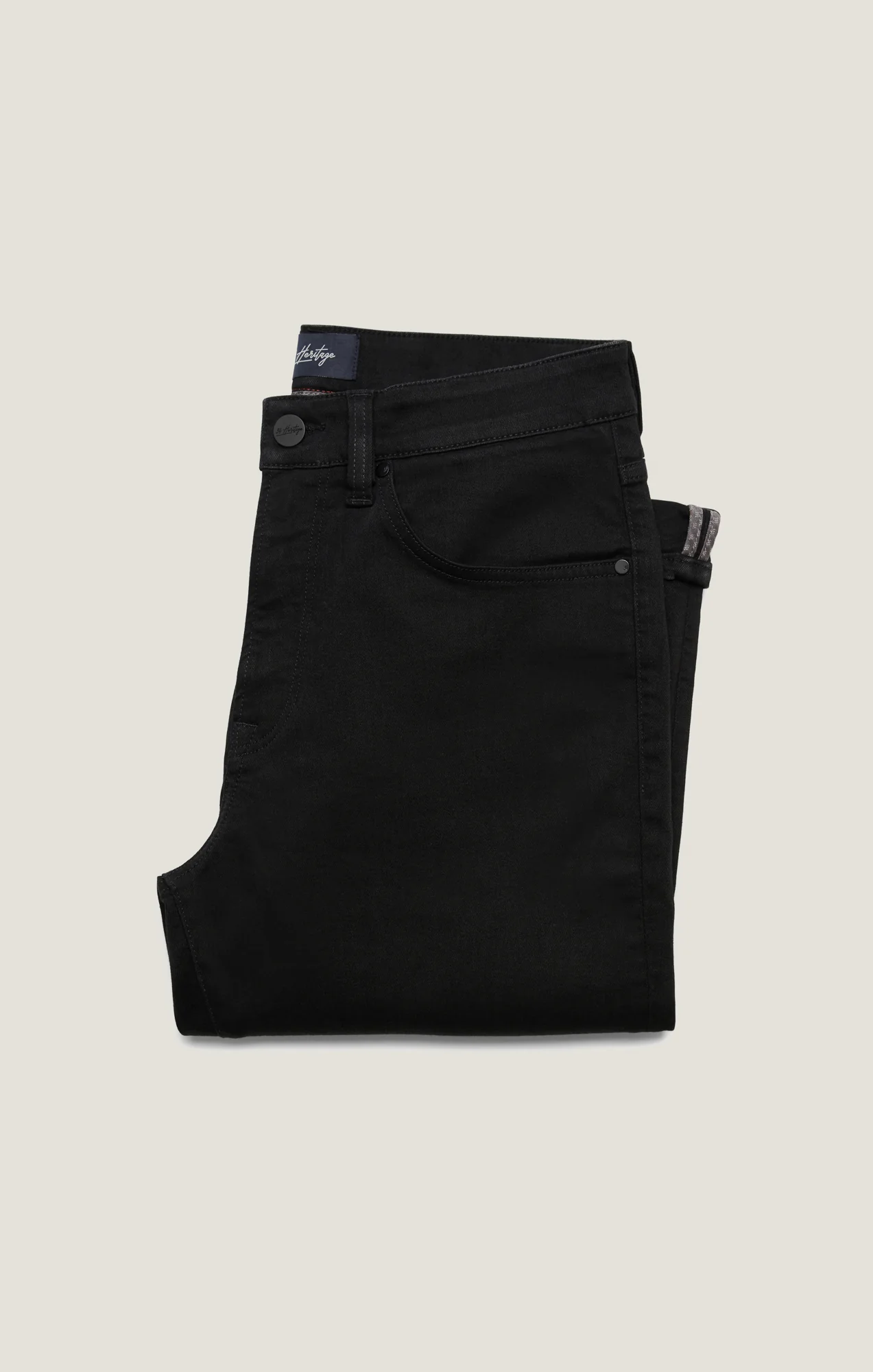 Charisma Relaxed Straight Pants in Black Siena - Image 6