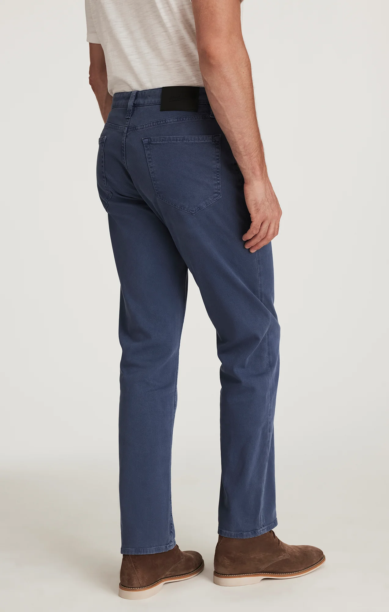 Charisma Relaxed Straight Pants in Blue Honeycomb - Image 3