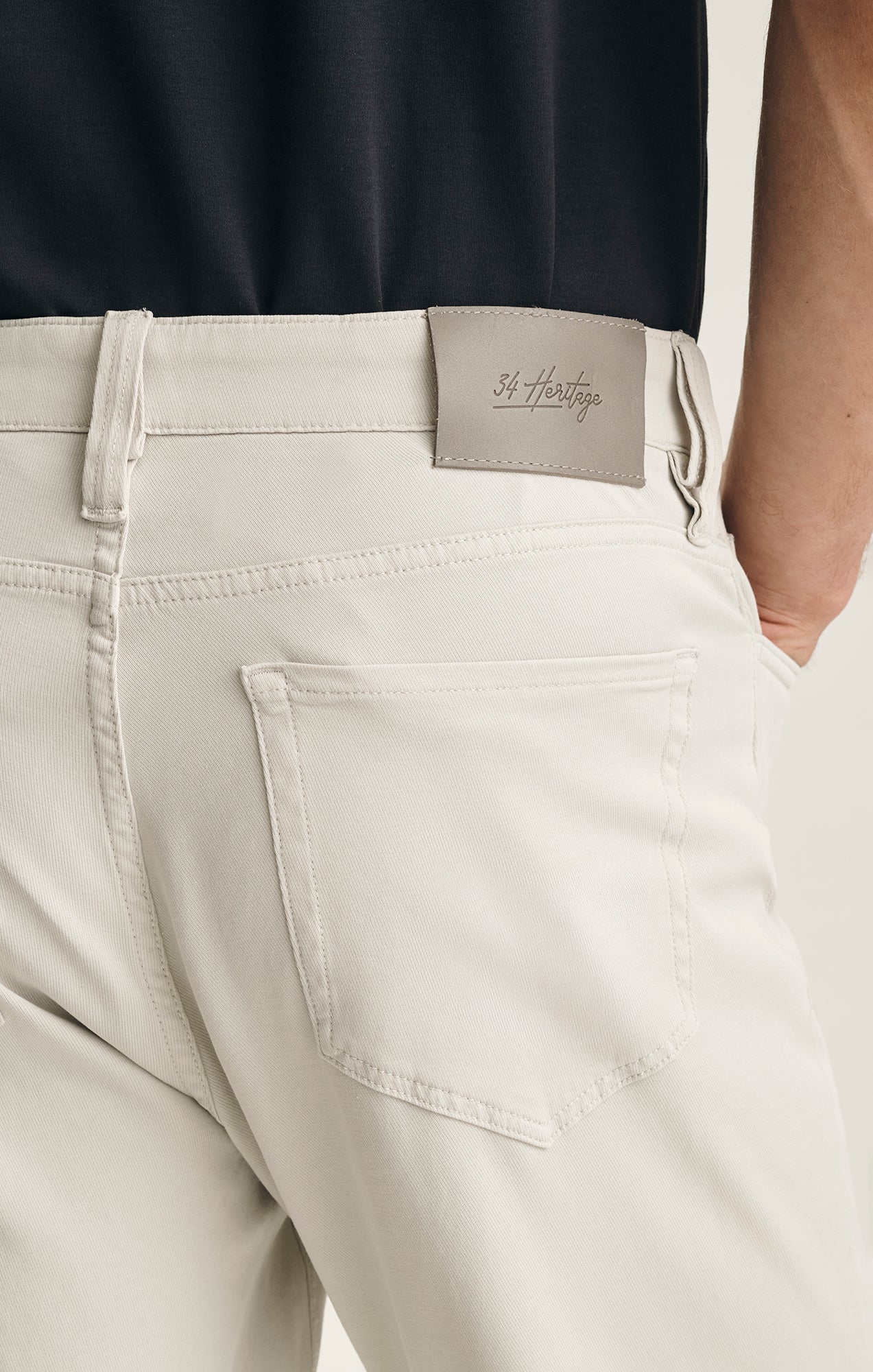 Charisma Relaxed Straight Pants In Bone Cloud Luxe - Image 3