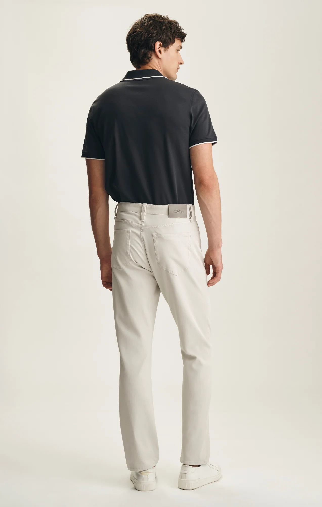 Charisma Relaxed Straight Pants In Bone Cloud Luxe - Image 4