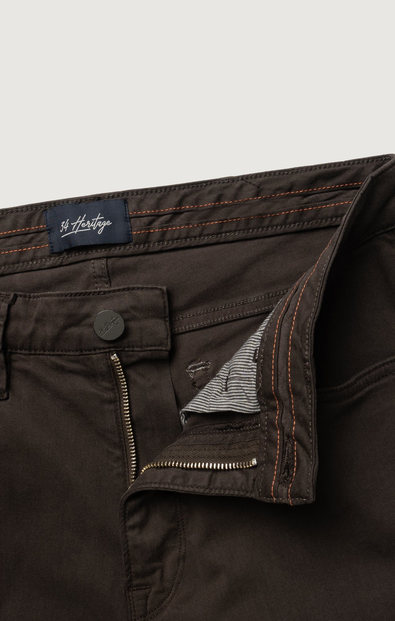 Charisma Relaxed Straight Pants in Brunette Twill - Image 5