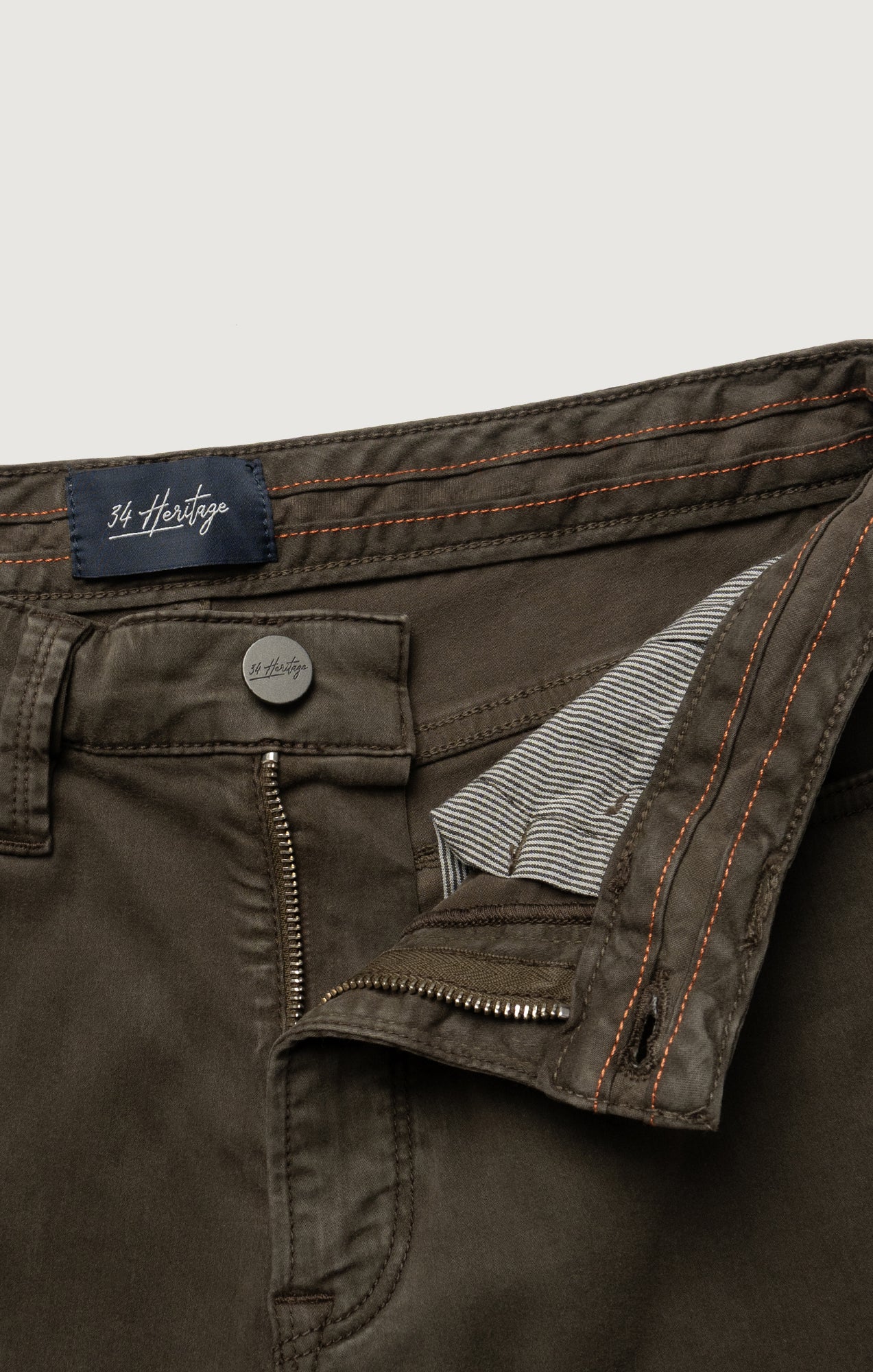 Courage Straight Leg Pants in Green Cactus Twill - Image 8
