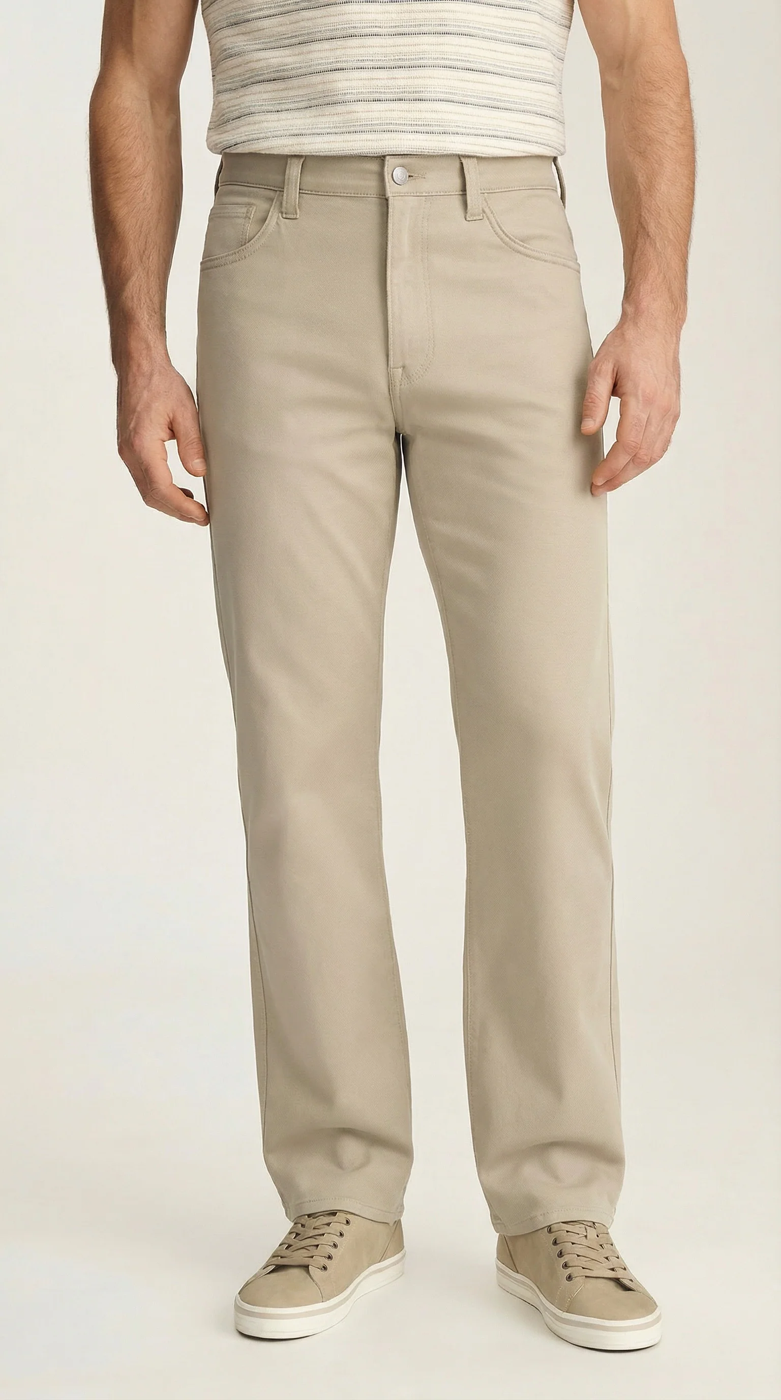 Charisma Relaxed Straight Pants In Cashmere Cloud Luxe - Image 8