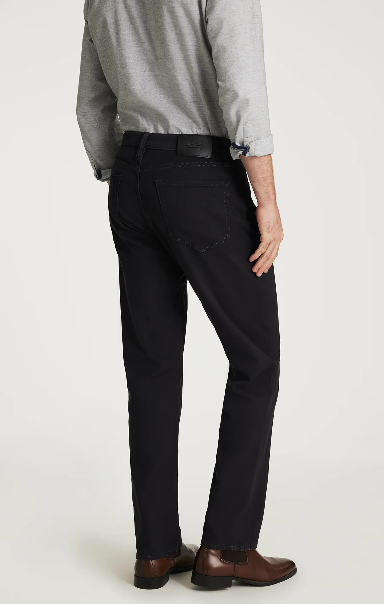 Charisma Relaxed Straight Pants in Dark Grey Cloud Luxe - Image 3